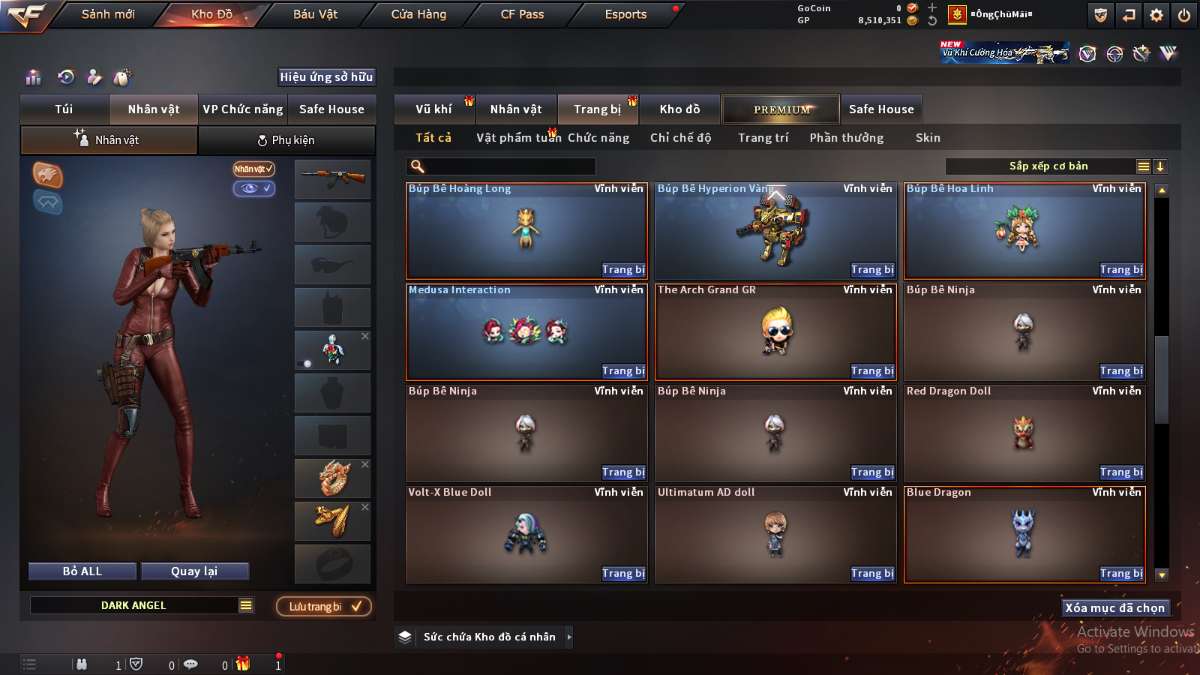shop acc cf uy tin gia re